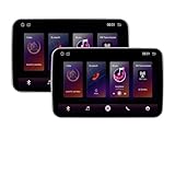 10,1 Zoll HD 1280 * 720 Auto Kopfstütze Monitor Rücksitz Multimedia Umgebungs Lichter BT(2-32GB 2PC Monitors)