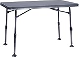 BERGER Molveno Campingtisch - Klapptisch Höhenverstellbar 115 x 70 cm Alu Campingtisch Klappbar Camping Tisch Gartentisch Klappbar - Falttisch Esstisch Balkon Klapptisch Garten Terrasse