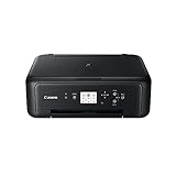 Canon PIXMA TS5150 Drucker Farbtintenstrahl Multifunktionsgerät DIN A4 (Scanner, Kopierer, Farbdisplay, 4.800 x 1.200 dpi, USB, WLAN, Duplexdruck, 2 Papierzuführungen) schwarz