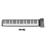 61 Tasten Roll-Up-Piano, Elektronisches Hand-Roll-Piano, Verdickte, Faltbare USB-wiederaufladbare Tastatur für Anfänger Zum Üben