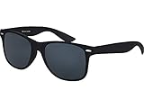 Balinco Sonnenbrille UV400 CAT 3 CE Rubber - mit Federscharnier für Damen & Herren (schwarzer smoke)