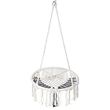 Runder Hängesessel, Hängesessel, Schaukel, Hängesessel, Outdoor, Garten, Innenbereich, maximale Traglast: 12