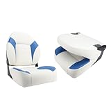 AKLOSIPY Boat Captain Stuhl Yacht Sitz Falten Bootssitz mit Hoher Elastischer Speicherschaum PVC -Leder für Yachts Boote Pontoons Kreuzfahrtschiffe