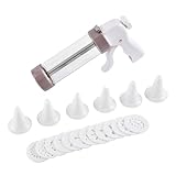 Cookie Press Kit - Piping Cream Nozzles | Baking Maker | Cookie Maker - Cake Decorating - Multifunctional Press with 13 Discs and 6 Piping Tips for Decorating Dessert Home