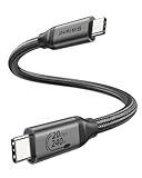 Silkland USB C Datenkabel 20Gbps(2.5GB/s) USB 3.2 Gen2×2, Datenkabel USB C auf USB C Kabel Kurz 30CM, PD3.1 240W 48V/5A Lade- 5K/4K@60Hz Videokabel für Android Auto, PSSD, Dock, MacBook Pro, iPad Pro