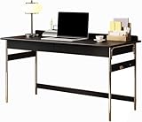 MESCXTY Schreibtisch, verdickte Tischbeine aus Edelstahl, Starke Unterstützung, geeignet für eine Vielzahl von Szenarien (Schwarz, 100 * 60 * 75 cm/39,4 * 23,6 * 29,5 Zoll)