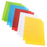 NUOBESTY 10 Stück Bunte Karteikarten aus PVC Leere Notizkarten 148 X 21cm Glatte Oberfläche Handliches Format für Büro Schule und Reisen