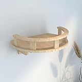 KEJIAWU Katzen-Wandregale, Set Wandmontierter Katzenmöbel, Katzenbett mit Sitzstange for Indoor-Katzen mit Wandmontiertem Condos-Haus(1PCS-B)