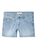 NAME IT Mädchen Nkfsalli Slim DNM 9843-ic Tb Jeansshorts, Light Blue Denim, 140 EU