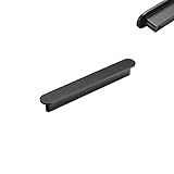 MJYDKBZ Möbelgriffe Schwarz, 2 Stück Schrankgriffe Modern Schubladengriffe Aluminiumlegierung | Sprühfarbe, Küchengriffe Bohrlochabstand: 96mm/3.8in Gesamtlänge:116mm/4.5in Küchengriffe Türgriffe