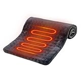 Heizkissen Für Den Rücken, 30x60cm 1-Person Elektrische Heizdecke Waschbar, Gemütliche Auto Aus Heizdecke Für Winter Sofa Büro Bett Zuhause Wohnung Urlaub