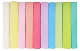 Interdruk Krepppapierrollen 10er Pack - 25 x 200 cm - 10 Pastell Farben