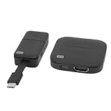 Annadue Drahtloses HD-Extender-Kit für Telefon-PC, Typ-C-HDMI-Sender mit 1080P-Auflösung, 50 M Reichweite, für TV-Projektor-Bildschirmspiegelung