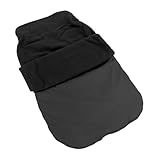 Junior Joy Cosy Toe Baby-Fußsack aus Baumwolle, ultraweich, warm und sicher, Außenmaterial aus 100% Baumwolle mit Fleecefutter, 70 cm x 45 cm, ideal für Kinderwagen und Buggys, Schwarz
