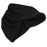 HEMOTON Strandhut Bademütze Stoff Schwimmhaube Falten- Frauenhut Hüte für Frauen Blumenhüte Blumen-Badekappen Badekappe Frauen Schutz-Badekappen Damen Badekappe Nylon Black