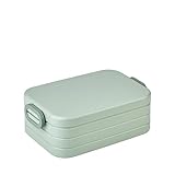 Mepal Brotdose Midi – Brotdose To Go - Lunchbox für 2 Sandwiches oder 4 Brotscheiben - Meal Prep Box - Brotdose Erwachsene - Essenbox mit Unterteilung - Nordic sage