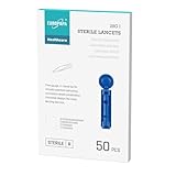 EUROPAPA® Lanzetten, Steril Einweglanzette, Blutlanzetten, Sicherheitslanzetten für Blutentnahme Blutzuckermessung Kapillare, Diabetic, 50 STK, EUROPAPA BG-Serie Blutzuckermessgerät Anwendbar