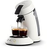 Philips Senseo Original Plus CSA210/10 Kaffeepadmaschine (Kaffeestärkewahl, Kaffee Boost Technologie, aus recyceltem Plastik), weiß