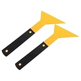 MOLUCKFU 2 Stück Auto Folien Schaber Großer Dreieck Rakelschaber aus Robustem Kunststoff mit Langem Griff Folienwerkzeug für Blasenfreie Fahrzeug Folierung und Schutzfolien Aufkleber