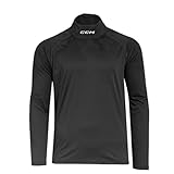 CCM Hockey-Kompressionsshirt mit Halsschutz, langärmlig, schnittfest, für Jugendliche, Schwarz, Junior Small / 8.5'-10.5' Neck Size