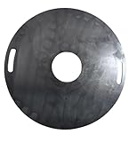 Grillplatte, Plancha 80cm / 5mm, Feuerplatte, Grillscheibe, Eisenplatte, Fuchsbau Feuertonnen