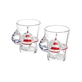 IBLUELOVER Schnapsgläser 2 Stück Shotgläser für Alkohol Shot Vodka Tequila Party Bars Schnapsglas Lustig kreativ Brust Shotbecher Spülmaschinenfest Likörgläser kleines Weinglas