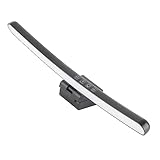 Touch-Dimmbare Computer-Monitorlampe, 7 Farben, RGB-LED-Lichtleiste, asymmetrische, optische E-Lese-Aufgabenlampe für gebogene Bildschirme, für Heimbüro