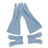 Mobestech 3 Paar Wasserdichte Gummihandschuhe Für Die Küche Geschirrspülen Haushaltsreinigungshandschuhe Geschirrspülhandschuh Schwarze Geschirrreinigungshandschuhe Wäschehandschuhe