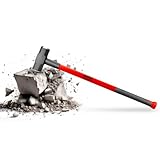 WALTER PROFESSIONAL Vorschlaghammer 4,5 kg 90 cm, Abbruchhammer, Sledge Hammer, vibrationsdämpfender Fiberglas-Griff für bequeme Handhabung und präzise Steuerung, robust und langlebig