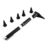 Mini Otoscope, Tragbare Handheld Ohr Check 3X Lupe mit 5 Otoskopkopf, Otoskop Inspektion für Ärzte Krankenschwestern Erwachsene