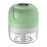 Elektrisch Zerkleinerer Küche, Zerkleinerer Küche Elektrisch 100ML/250ML Knoblauchhacker Gemüsezerkleinerer Elektrisch Zwiebelschneider USB-Aufladung Für Knoblauch Gemüse Fleisch Multizerkleinere