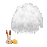 Ymxil 100g Füllwatte für Kuscheltiere, Füllmaterial für Stofftiere Kissen, Kissenfüllung Watte Polsterwatte Waschbar Füllwatte Bastelwatte Kunstschnee Künstliche Schneedecke Weihnachten Deko Schnee