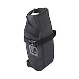 FISCHER Fahrrad Satteltasche wasserabweisend | Fahrradtasche größenverstellbar | einfache Montage, Schwarz