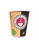 PACKEO 200/500/1000 Stk. Kaffeebecher, Coffee to go, Pappe beschichtet, 8oz., 200 ml (1000)