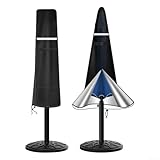 Terrassenschirmhülle, Wasser- Und Winddichte Schutzhülle Für Sonnenschirme Im Freien Mit Verstellbarer Kordel An Der Unterseite Und Rostfreiem Reißverschluss, Strapazierfähiges Oxford-210D-Gewebe