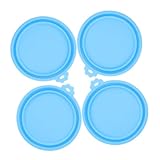 TOYANDONA 5 Sätze Wiederverwendbare Silikondeckel Für Tierfutterdosen Teiliges Himmelblau Passt Für Dosen Schützt Frische Und Geschmack Von Katzen Und Hundefutter 4 Stück * 5