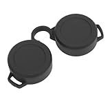 Fafeims Fernglas-Regenschutzabdeckung, 42 45 Mm Gummi-Okularabdeckung aus Gummi, Schwarze Staubschutzkappe für Optische Geräte mit Riemen für 8 X 30, 10 X 30, 8 X 56