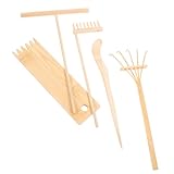 Beaupretty 5 Stück Teiliges Zen Garten Sandwerkzeug aus Leichtem Bambus Mini Sandkasten Zubehör für Desktop Dekoration DIY Sandtisch Gestaltung Robust und Vielseitig für Kreative Sandgärten