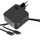 65W USB C Netzteil USB C Laptop Ladegerät Netzteil für MacBook Pro/Air Lenovo Yoga Thinkpad,HP,Surface Pro 8,iPhone 15/Pro,Galaxy S23 und mehr,PD 3.0 USB C Netzteil,mit 1.8M Schnellladekabel