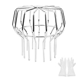 FSWWSF Dachrinnen Laubschutz FüR Den Innenhof Fallrohrschutz Laubfanggitter Edelstahl Laubschutz Fallroh Dachrinnenschutz FüR Die Meisten AbflüSse, Rohre (110mm)