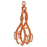 Forstzange für Baumstämme bis 71 cm, 1202 kg belastbar, Holzzange Hebezange Packzange mit 4 Klemmdornen, Werkzeuge zum Heben von Stämme