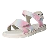 s.Oliver Mädchen Sandalen flach mit Klettverschluss Bequem, Mehrfarbig (Multicolor), 28 EU