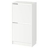 IKEA Bissa Schuhschrank mit 2 Fächern weiß (49x28x93 cm)
