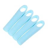 HOMOCONO 4 Stück Mop Handle Endkappen Rutschfeste Ersatzkappen für Mopstiele Robuste und Langlebige Handgriffe für Wischmop und Kehrschaufel Ergonomisches Design Blau