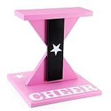 Chunful Cheerleading Balance Trainer 12,2 x 13,19 Zoll Holz Holz Cheer Stunt-Trainingsständer Ausrüstung Cheer Flyer Ständer für Flexibilität Rumpfkraft und Koordinationstraining