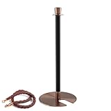 Absperrung, 2 Stück Absperrpfosten mit Seilen, 91 Cm Höhe, 150 Cm Seillänge, Akzente in Roségold, Absperrständer Personenleitsystem für Theater, Partys, Hochzeiten und Ausstellungen