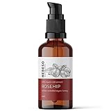 Hagebuttenöl 100% Rein & Natürlich Kaltgepresst - 50ml - Wildrosenöl mit Anti-Aging Effekt & Vitamin A,B,C,E - Gesichtsöl für unreine & trockene Haut - Rosenöl Rose-hip Bio oil skincare