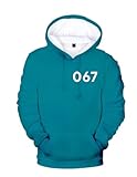 Sweatshirt Herren 3D Digitales Drucken Trend Kapuzenpullover Herren Persönlichkeit Casual Hoodies Herren Jugend Hip Hop Mode Langärmeliges Sweatshirt Herren WM-01 M