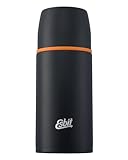 Esbit Classic Isolierflasche 750ml - Thermoskanne für warm & kalt - Thermosflasche mit 2 Bechern - Trinkflasche Edelstahl - Auslaufsicher - Schwarz