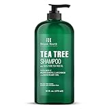 Botanic Hearth Teebaum-Shampoo - 16 fl oz, Vitamin C, Pfefferminze, Lavendel- und Rosmarinöl, bekämpft Schuppen und trockene Kopfhaut